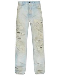 Amiri - Jeans ,Blauw ,Katoen Jeans Met Vintage-Effect - Lyst