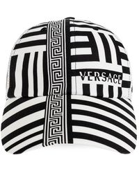 Versace - Bedruckte Baumwoll-Baseballkappe - Lyst