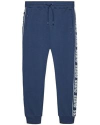 Guess - Broeken ,Blauw ,Katoen Arlo Long Pant - Lyst