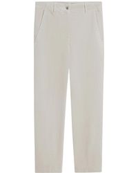 Cinque - Broeken ,Wit ,Katoen Zachte Velvet Broek Met Casual Snit - Lyst