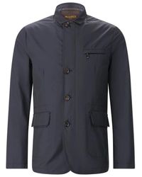 Moorer - Jassen ,Blauw ,Leer Light Jassen - Lyst