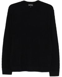 Emporio Armani - Jacquard Trui Van Scheerwol - Lyst