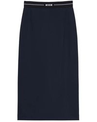 MSGM - Midi Skirts - Lyst