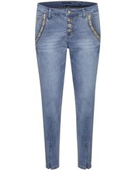 Cream - Jeans ,Blauw ,Denim Geborduurde Lichtblauwe Denim Jeans - Lyst
