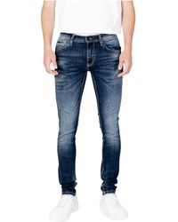 Antony Morato - Blaue reißverschluss jeans frühling/sommer - Lyst