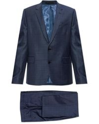 Paul Smith - Kostuums ,Blauw ,Wol Tailored Fit Two-Button Suit - Lyst