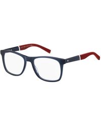 Tommy Hilfiger - Montatura occhiali blu rosso - Lyst