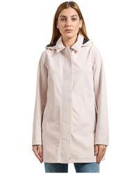 K-Way - Jassen ,Roze ,Leer Roze Trenchcoat Waterdicht Winddicht - Lyst