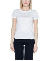 Calvin Klein - T-shirt donna satin collezione primavera/estate - Lyst