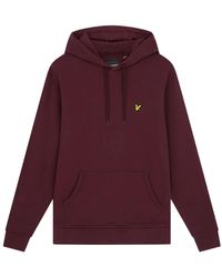 Lyle & Scott - Bordeauxrode Pullover Hoodie - Lyst