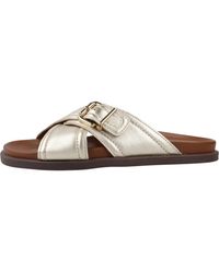 Alpe - Schoenen ,Geel ,Gesp Sandaal Slippers - Lyst