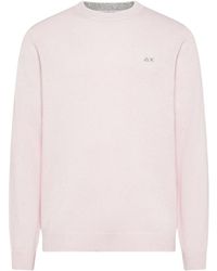 Sun 68 - Truien & Vesten ,Roze ,Wol Sweater Warm Wool - Lyst