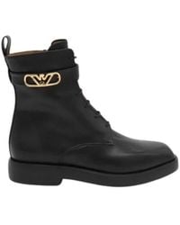 Emporio Armani - Lace-Up Boots - Lyst