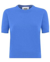 Alpha Studio - Girocollo Crop Retro - Lyst