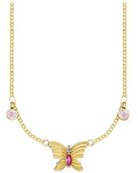 Thomas Sabo - Damesketting Collier Vlinder 925 Sterling Zilver Goud Ke1951-488-7 - Lyst