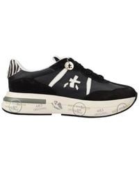 Premiata - Schwarze Sneakers Mit Zebra-Detail - Lyst