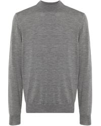 J.Lindeberg - Truien & Vesten ,Grijs ,Wol Merino Turtle Neck Sweater - Lyst