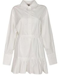 Patou - Kleedjes ,Wit ,Wit Overhemd Klassieke Stijl - Lyst