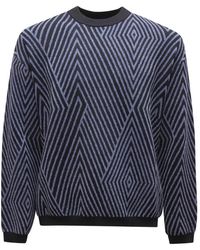 Armani - Maglione Wool Blend Sweater E - Lyst