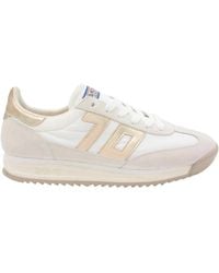 Back70 - Schoenen ,Nylon Nylon Sneakers Met Leren Details - Lyst
