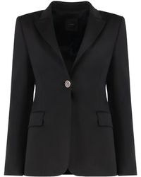 Pinko - Signum Einreiher Jacke Mit Reverskragen - Lyst