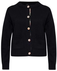 Paul Smith - Truien & Vesten ,Zwart ,Katoen Swirl Placket Cardigan - Lyst