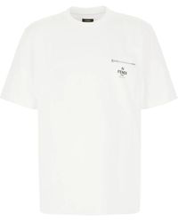 Fendi - Casual Baumwoll T-Shirt Für Männer - Lyst
