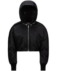 Moncler - Chaqueta Acolchada De Satén Con Capucha, Mujer, Talla - Lyst