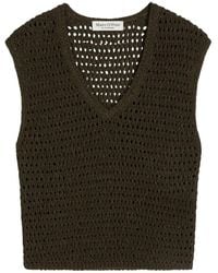 Marc O' Polo - V-Hals Gebreide Vest - Lyst