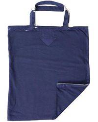 Prada - Blaue elegante tote tasche für schicke ausflüge - Lyst
