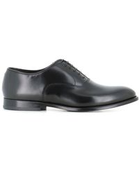 Doucal's - Schwarze leder oxford schnürschuhe - Lyst