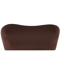 MC2 Saint Barth - Badmode ,Bruin ,Bandeau Bikini Top - Lyst