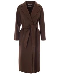 Max Mara - Jassen ,Bruin ,Wol Esturia Jas - Lyst