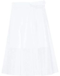 MSGM - Rokken ,Wit ,Gonna Midi Rok - Lyst