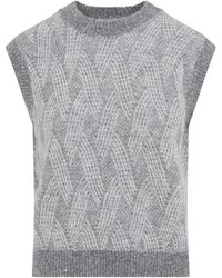 Peserico - Jassen ,Grijs ,Gilet - Lyst