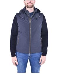 Moorer - Bomberjacke Mit Abnehmbaren Ärmeln - Lyst