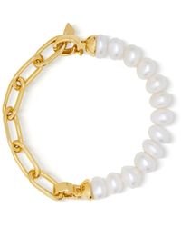 Nialaya - `s duo bracelet with pearls - Lyst