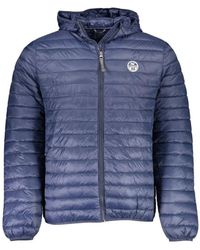 North Sails - Jassen ,Blauw ,Blauwe Lichtgewicht Hoodie Jas - Lyst