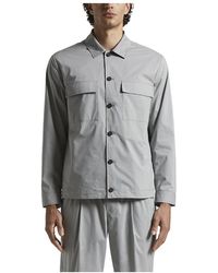 Peserico - Leichte Stretch-Baumwoll-Canvas-Overshirt - Lyst