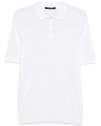 Tagliatore - Polo Met Kabelpatroon - Lyst