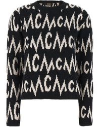 MCM - Stilvolle strickwaren,schwarzer kaschmir-mix pullover - Lyst