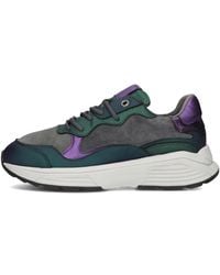 Xsensible - Regenbogen Damen Sneakers Grün Leder - Lyst