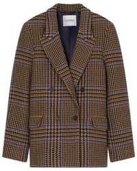 Closed - Jassen ,Bruin ,Wol Fitted Doublebreasted Blazer - Lyst