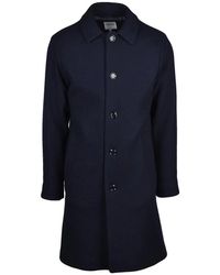 Aspesi - Jassen ,Blauw ,Wol New Virtuoso Cappotto - Lyst