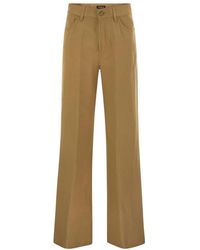 Dondup - Amber Wide-Leg Broek - Lyst
