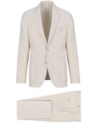 Manuel Ritz - Kostuums ,Leer Single-Breasted Pak - Lyst
