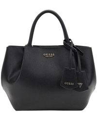 Guess - Schwarze Amorette Freundin Satchel Tasche - Lyst