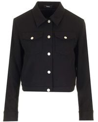 Theory - Compact Jersey Jas - Lyst