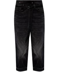 R13 Dropped Crotch Jeans - Zwart