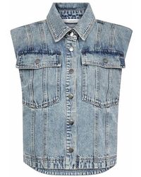 co'couture - Jassen ,Blauw ,Denim Vesten - Lyst